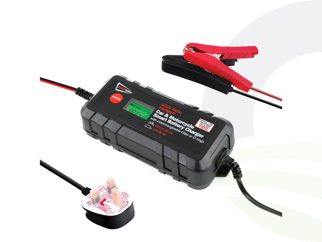 Leisurewize 4amp 6/12v Battery Charger