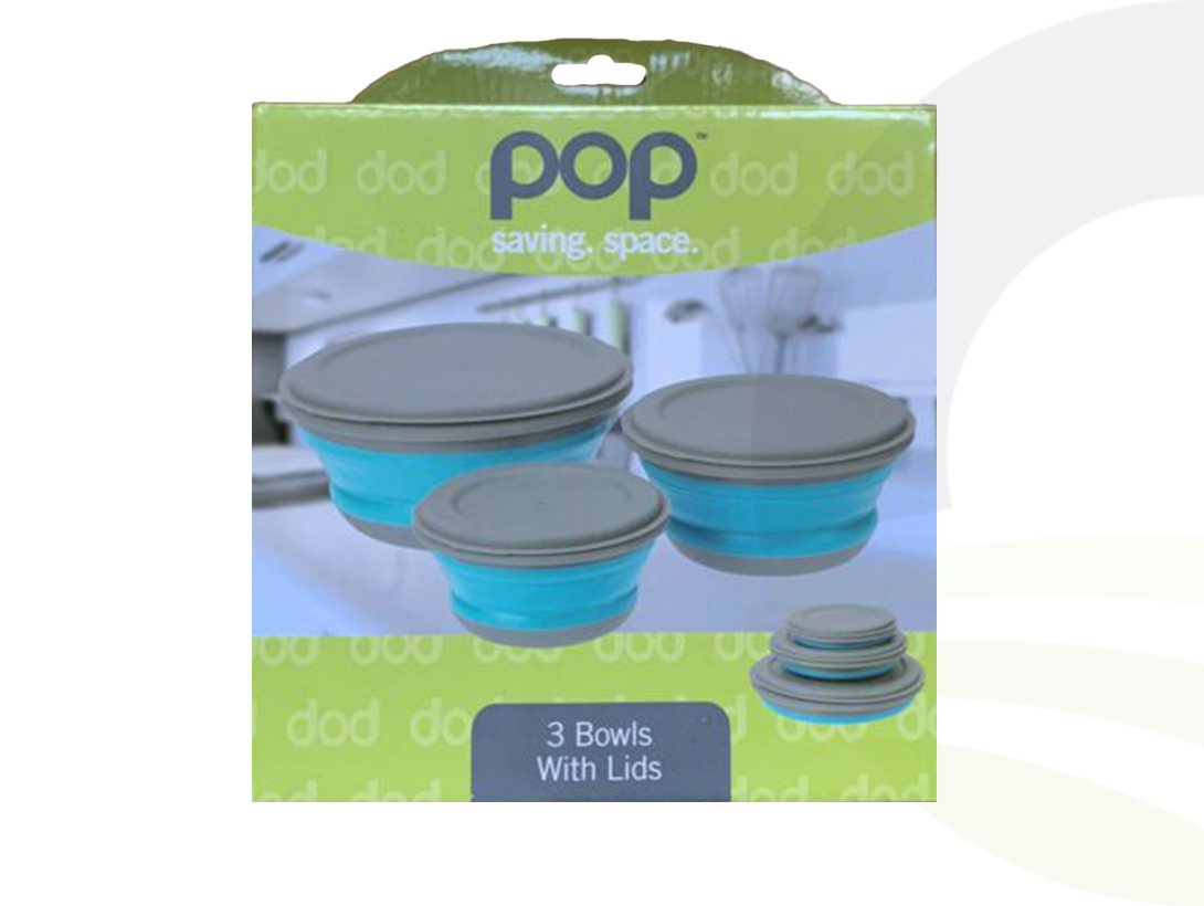 Summit Pop 3pce Bowl Set Blue