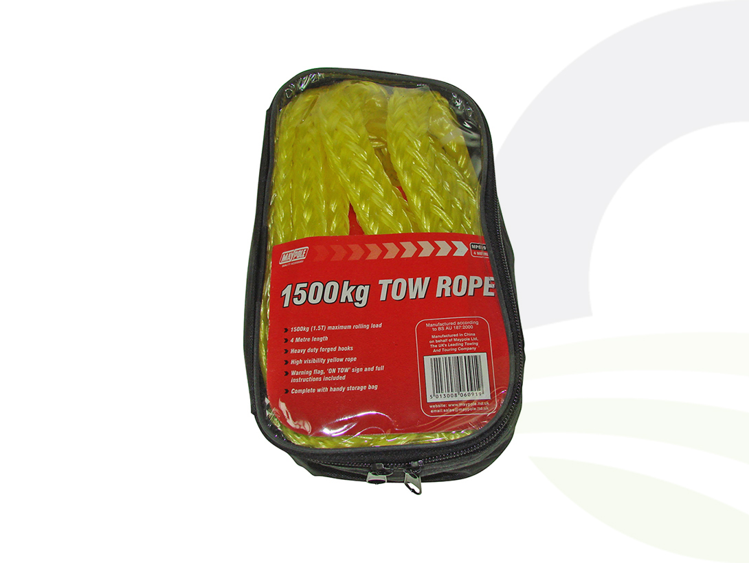 Maypole Tow Rope 4mtr X 1500kg