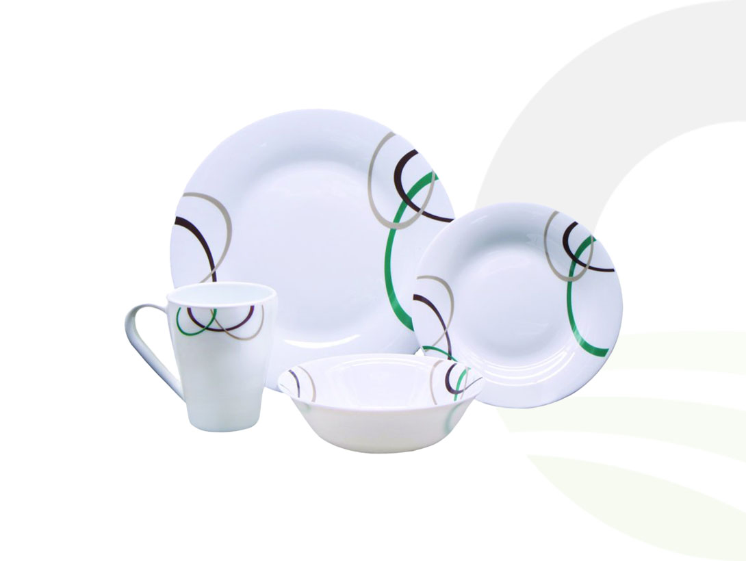 Horizon Orbit Opalware 16pc Set