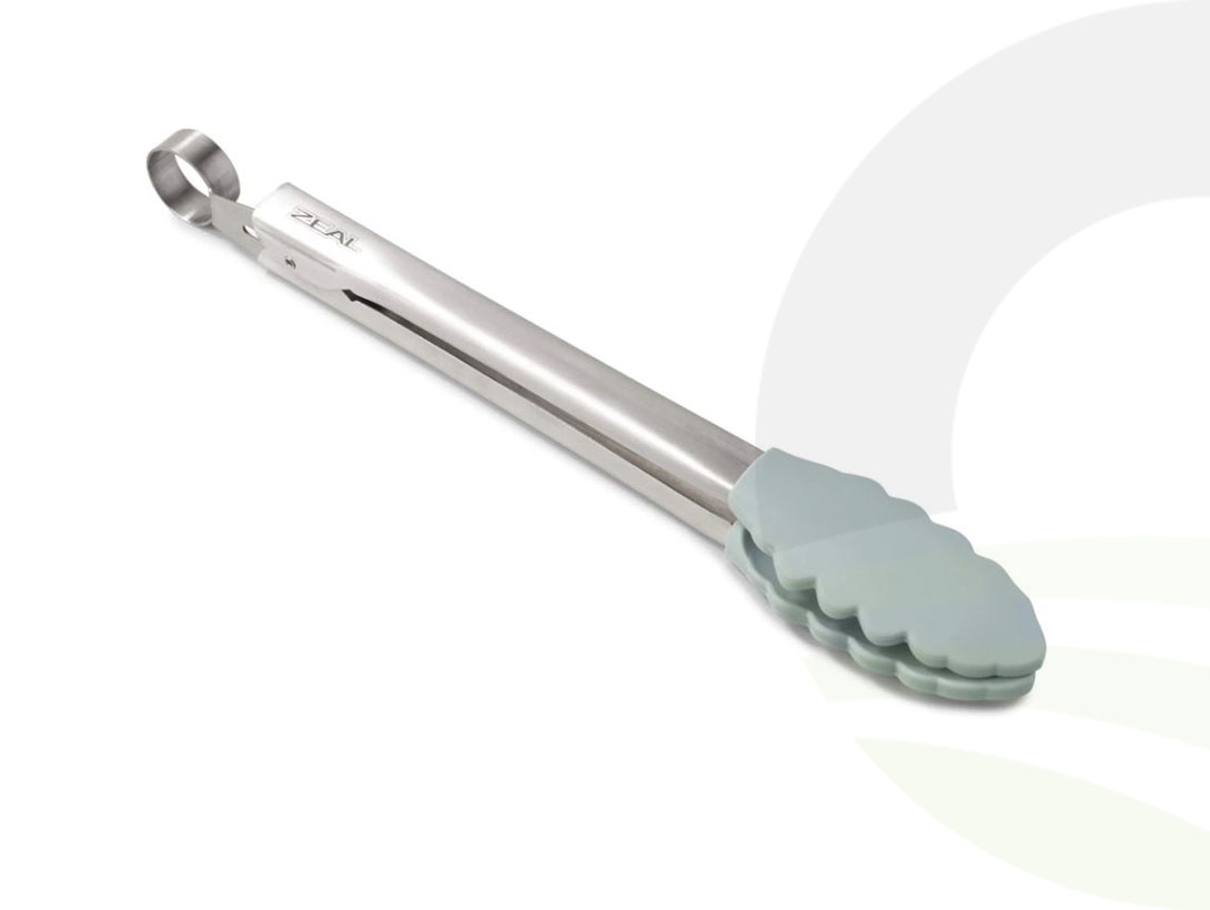 Zeal Tongs Silicone Duck Egg Blue (Colour: Duck Egg Blue)