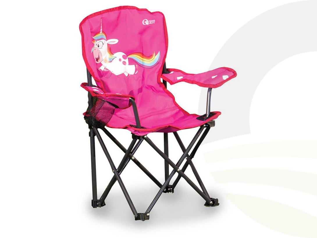 Quest Childrens Unicorn Folding Chair (Colour: Unicorn)