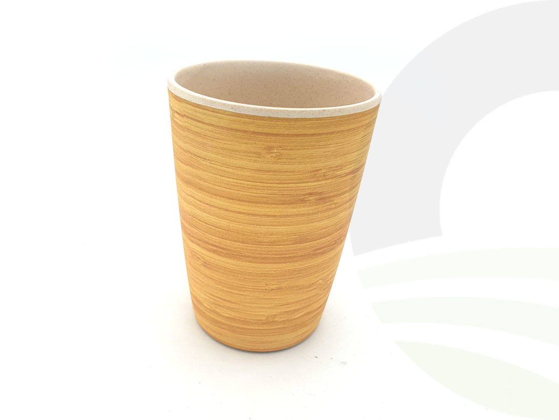 Cream Bamboo Tumbler