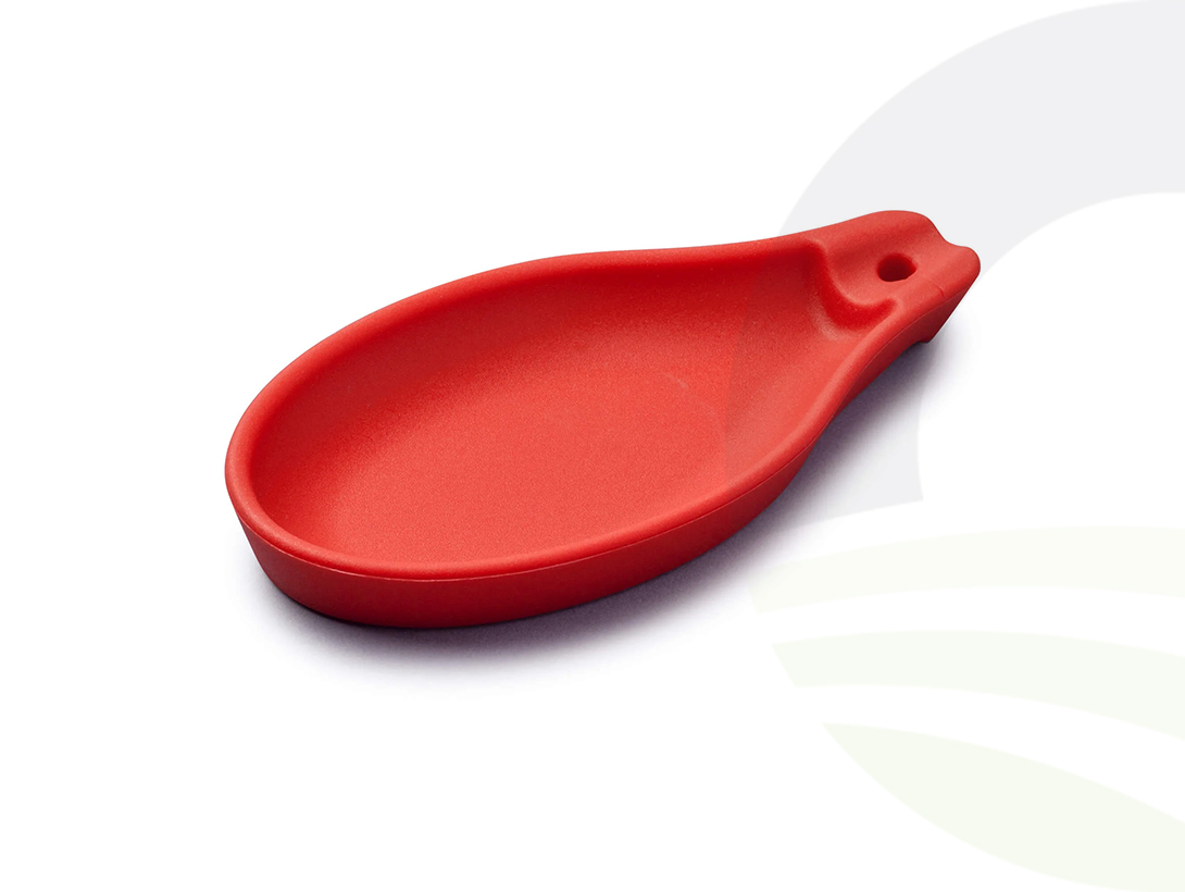 Spoon Rest Silicone Red (Colour: Red)