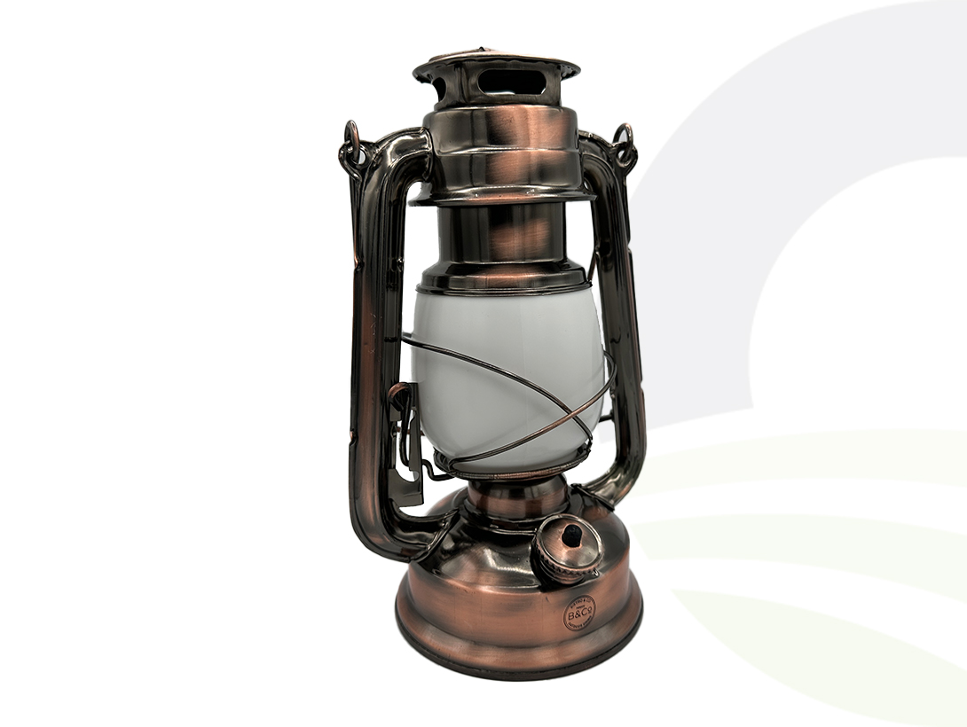 B & Co Hurricane Flame Lantern